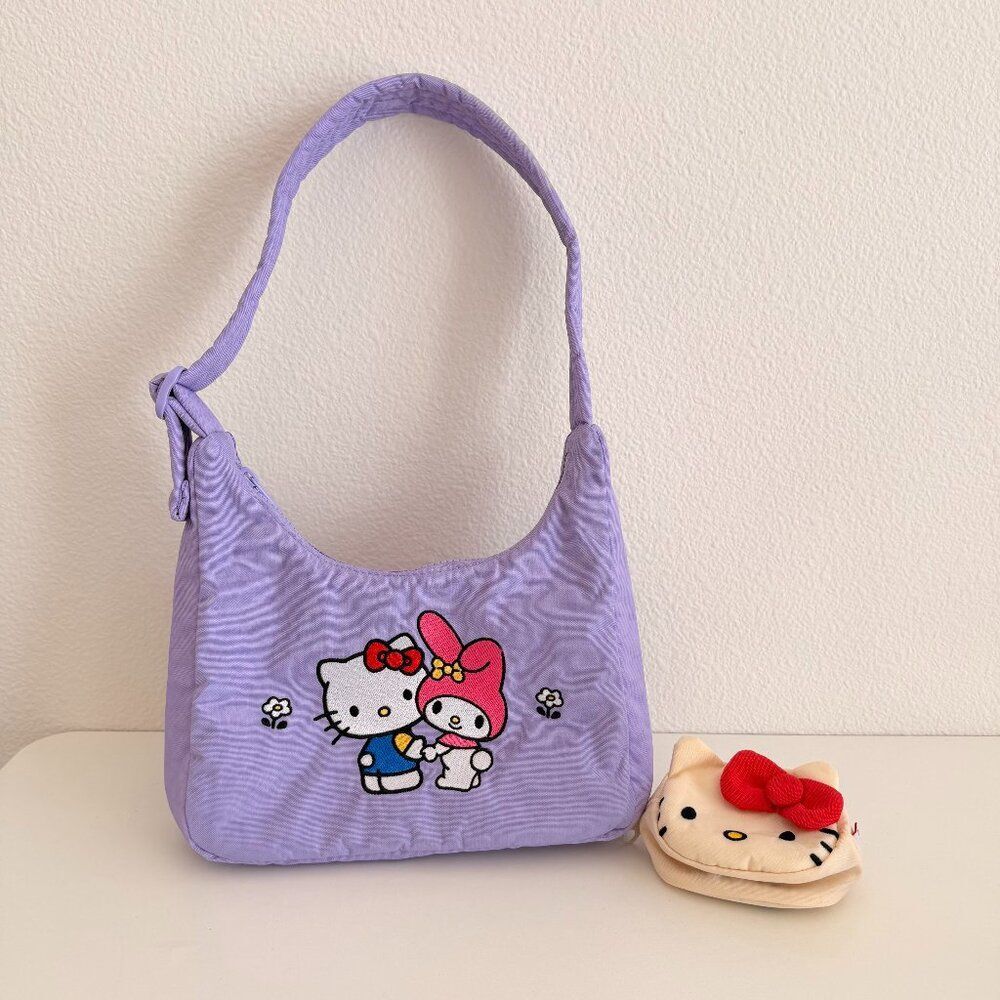 Hello Kitty & My Melody x Baggu Mini Nylon Shoulder Bag